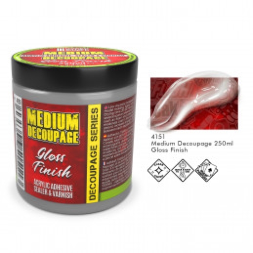 MEDIUM DECOUPAGE - gloss250ml (GP 1ltr=51,60€)